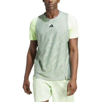 adidas Tennis-Tshirt Melbourne Pro Layering Aeroraeady 2024 grün Herren